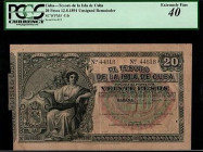 12 de agosto de 1891. Tesoro de la Isla de Cuba. 20 pesos. Diría EBC. PCGS 40