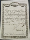 Acción de 1.000 reales de vellón. 1806. Dirección de los Canales Imperial y Real de Fauste de los Reinos de Aragón y Navarra. EBC+