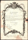 Vale Real. Real Caja de Amortización. 1 de enero de 1824. 100 pesos de a 128 cuartos. Raro