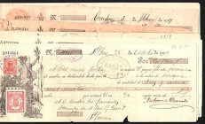 Letras de cambio. 1909 y 1921. Lote de 10