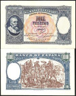 18 de julio de 1937. 1.000 pesetas. Pruebas calcográficas de anverso y reverso. Casi SC-/SC. Muy raro