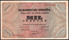 20 de mayo de 1938. 1.000 pesetas. Serie A. SC