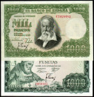 19 de noviembre de 1965. 31 de diciembre de 1951. 1.000 pesetas. SC. Lote de 2