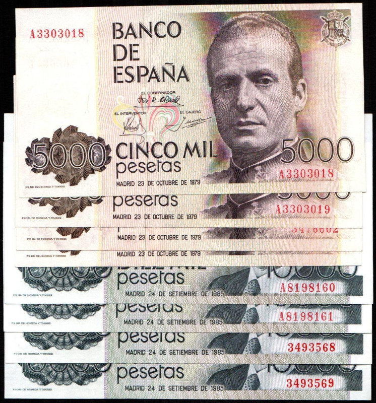 24 de septiembre de 1985. 10.000 pesetas. Sin serie y serie A. E481 y 481a. Dos ...