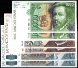 12 de octubre de 1992. 10.000 pesetas. Serie 9A. Pareja correlativa. SC. Lote de 6