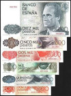 Grupo con el mismo número 001901. Sin serie. 16/9/1980. 200 pesetas. 23/10/1979… SC. Estupendos. Lote de 6