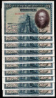 15 de agosto de 1928. 25 pesetas. Serie E. Cinco correlativos. SC. Lote de 5