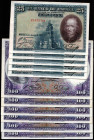 15 de agosto de 1928. 25 pesetas. Serie E. Cinco correlativos… Lote de 11
