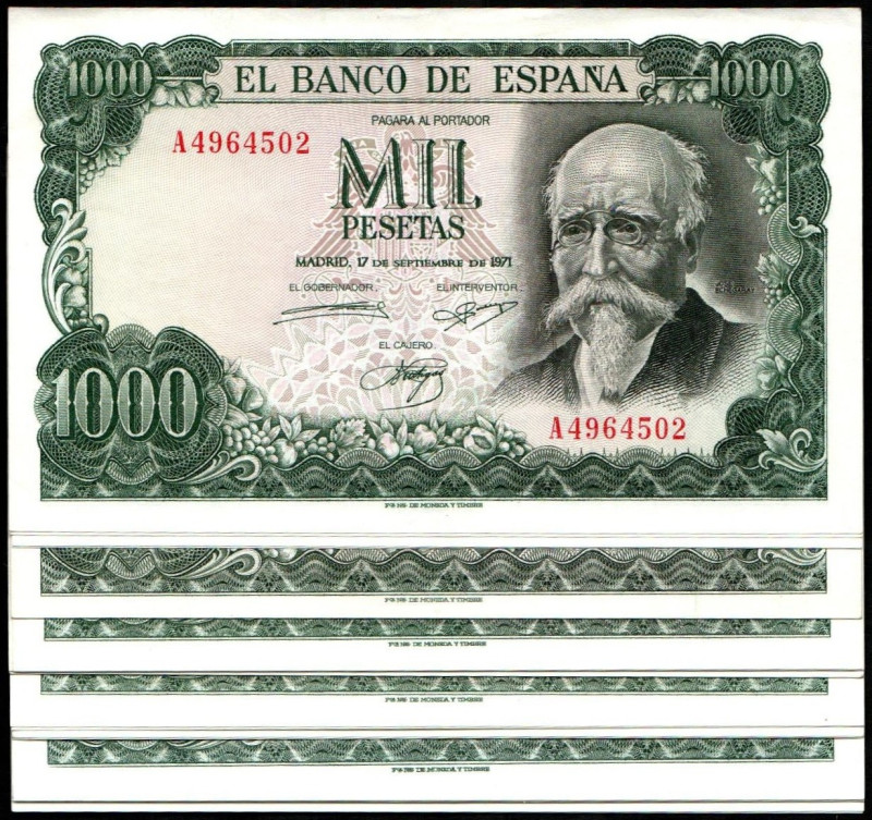 17 de septiembre de 1971. 1.000 pesetas. Series A, B, H, I, J, K, N, P, Q, S y Z...