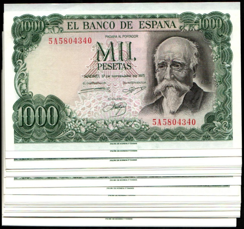 17 de septiembre de 1971. 1.000 pesetas. Series 5A, 5B, 5D, 5F, 5G, 5I, 5J, 5M, ...