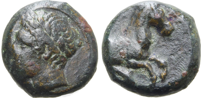 North Africa, Carthage, uncertain mint in Sicily, after 241 BC. Æ (3.02g, 12mm, ...