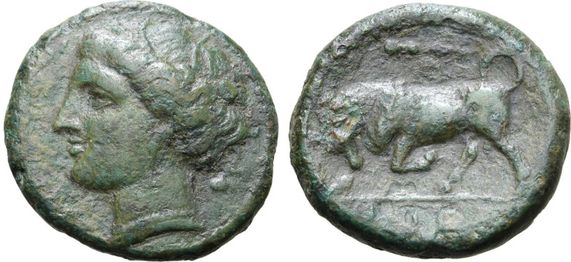 Sicily, Syracuse. Time of Hieron II, circa 275-265 BC. Æ (5.74g, 19mm, 11h). Wre...