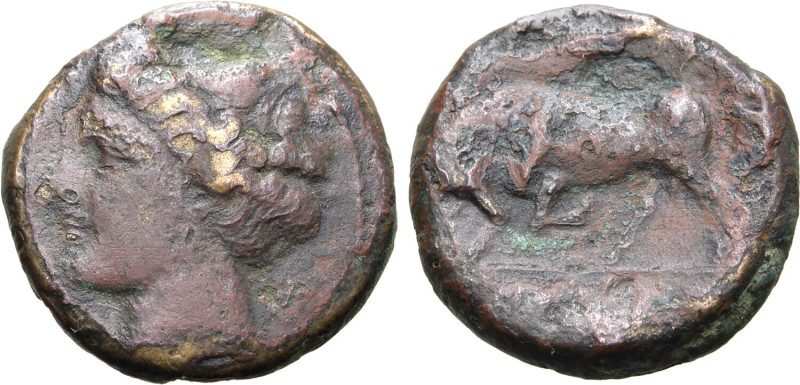 Sicily, Syracuse. Time of Hieron II, circa 275-265 BC. Æ (5.89g, 18mm, 12h). Wre...