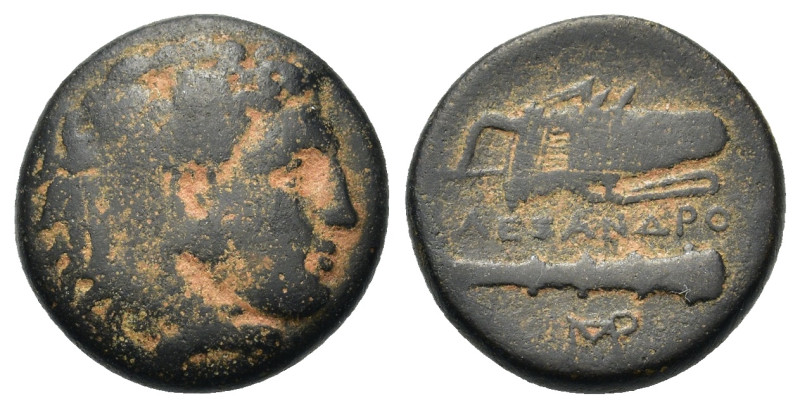 Kings of Macedon. Alexander III 'the Great'. Æ Unit (16,9mm, 5.6g). Macedonian m...