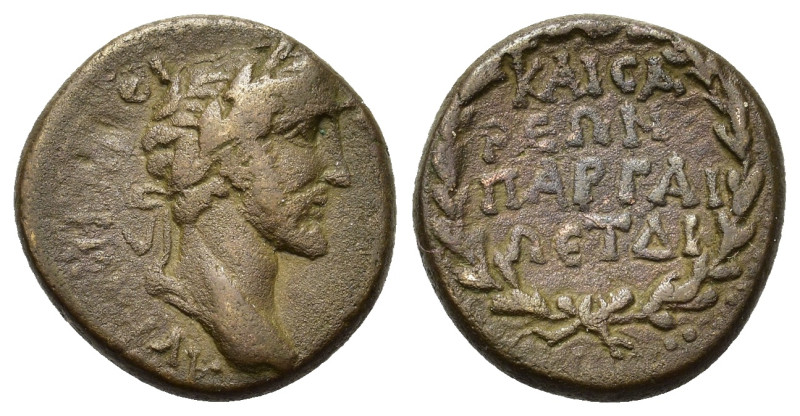 Antoninus Pius (138-161). Cappadocia, Caesarea-Eusebia. Æ (18mm, 5.4g). Laureate...