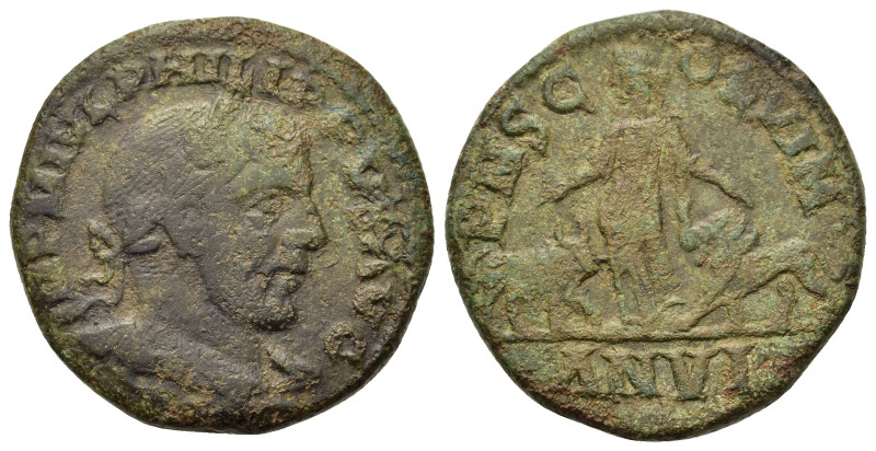 Philip I (244-249). Moesia Superior. Viminacium. Æ (29mm, 17.7g). Laureate head ...