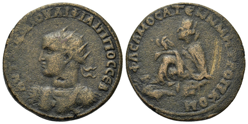 Philip II (247-249). Commagene, Samosata. Æ (32mm, 19.2g). Radiate and cuirassed...