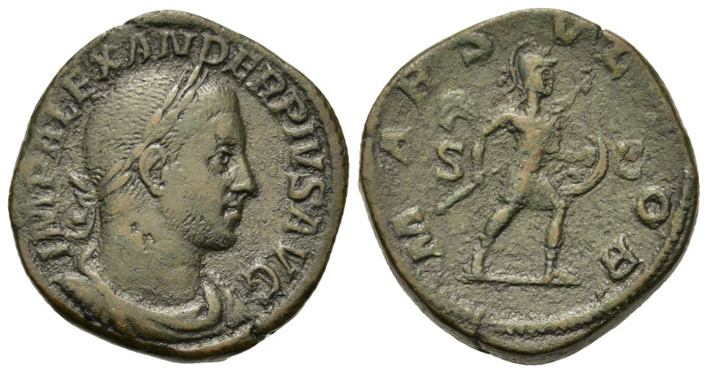 Severus Alexander (222-235). Æ Sestertius (30,3mm, 25.1g). Rome, AD 232. Laureat...