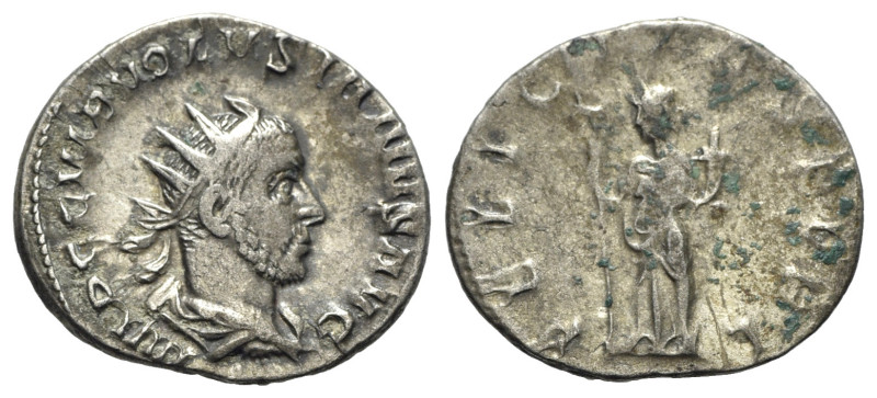 Volusian (251-253). AR Antoninianus (22mm, 3.33g, 12h). Rome, AD 252. Radiate, d...