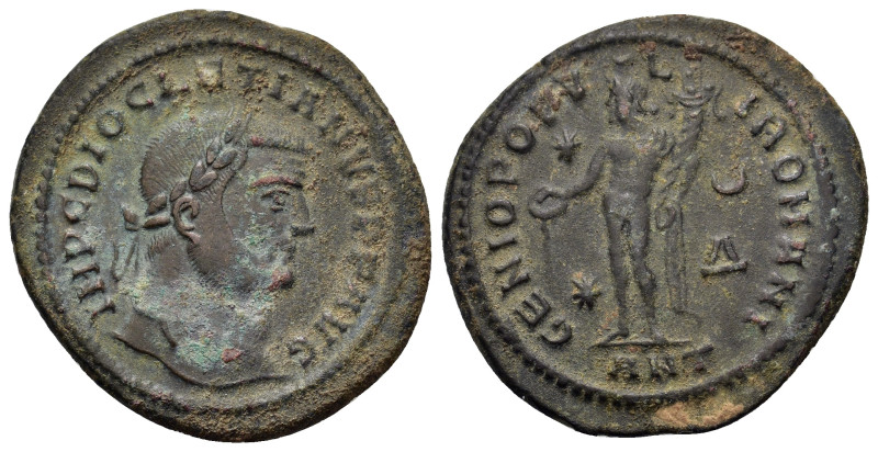 Diocletian (284-305). Æ Follis (29,4mm, 12.4g). Antioch. Laureate head right.
R/...