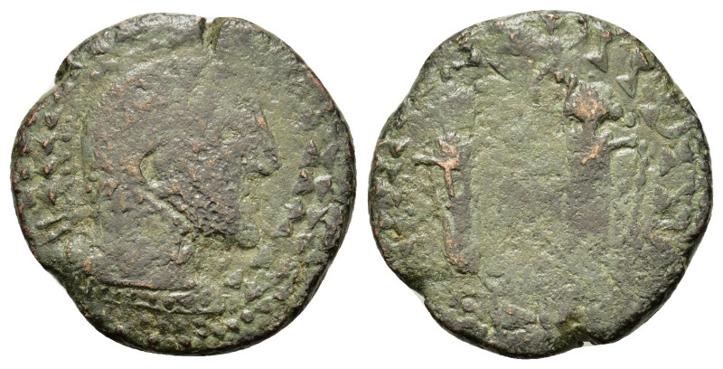 Barbaric issue, imitating Constantine I, c. 4th-5th century. Æ (16,4mm, 2.7g). L...