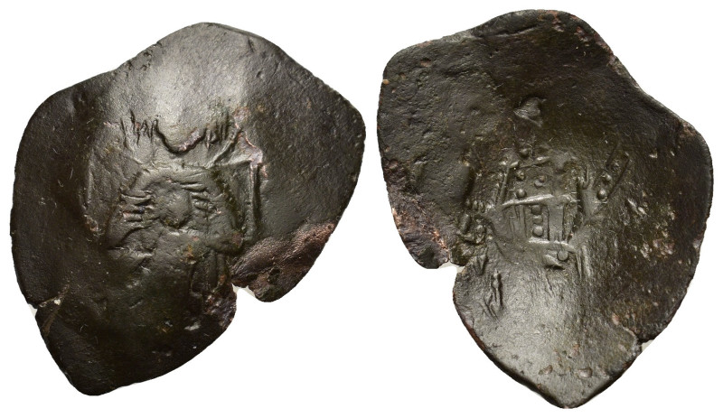 Isaac II ? (First reign, 1185-1195). BI Trachy (26mm, 2.00g). Constantinople. Th...