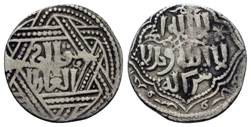 Ilkhans, Anonymous under Abâqâ Khân, AR Dirham (19,4mm, 2.7g) . Qa'an al'adil ty...