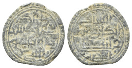 Islamic, Uncertain (possibly Andalusian). PB Seal or Amulet, c. 10th century (19mm, 1.74g). Four lines of kufic script across field. R/ Four lines of ...