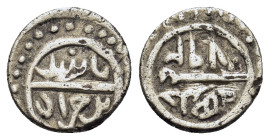 Ottoman Empire. Bayazid I (AH 791-804 / AD 1389-1402). AR Akçe (11,7mm, 1.1g). Uncertain mint. AH 792. Album 1291.