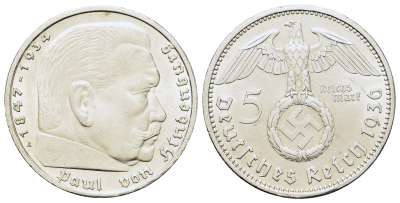 Germany. Third Reich (1933-1945). 5 Reichsmark 1936 A (29mm, 13.9g). J. 367.