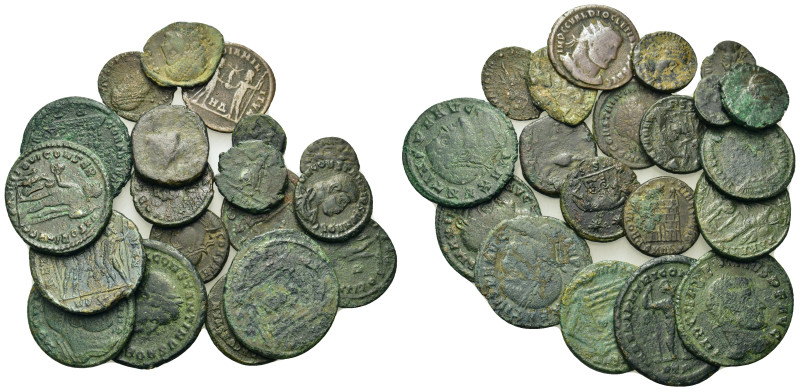 Lot of 20 Roman Imperial Æ coins, to be catalog. Lot sold as is, no return.