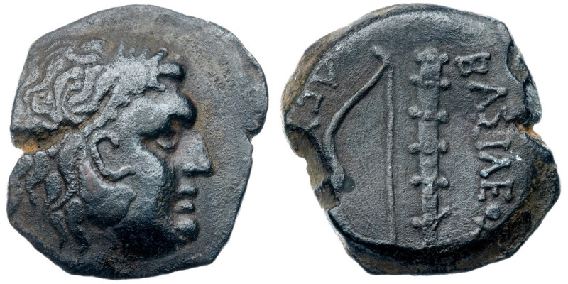 Bosporan Kingdom. Leukon II. Æ (10.00 g), ca. 240-220 BC Head of Herakles right,...