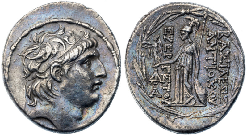 Seleukid Kingdom. Antiochos VII Euergetes. Silver Tetradrachm (16.10 g), 138-129...