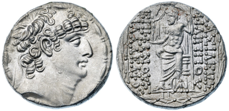 Seleukid Kingdom. Philip I Philadelphos. Silver Tetradrachm (15.87 g), 95/4-76/5...