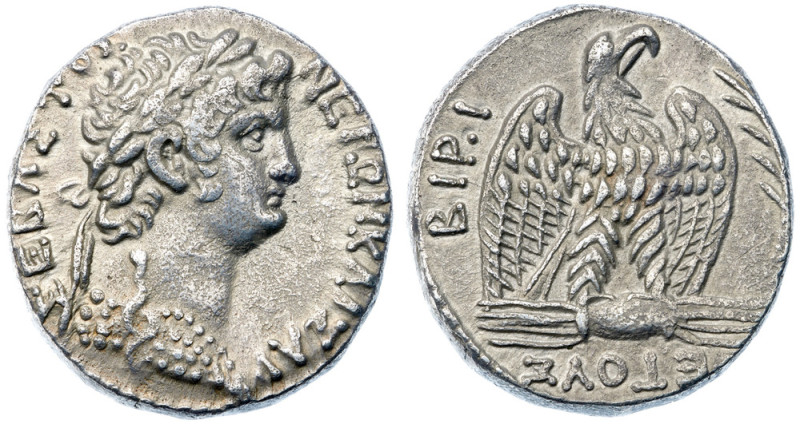 Syria, Seleucis and Pieria. Antioch. Nero. Silver Tetradrachm (14.69 g), AD 54-6...