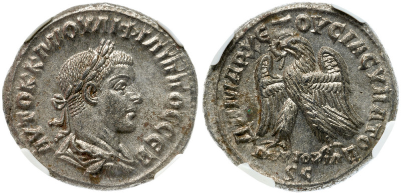 Syria, Seleucis and Pieria. Antioch. Philp II. BI Tetradrachm (11.92 g), AD 247-...