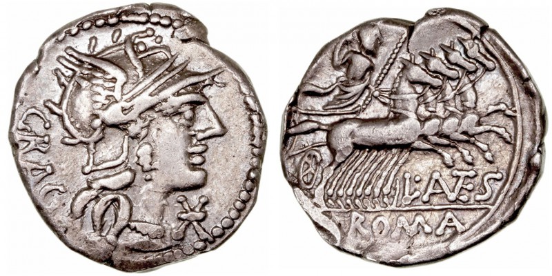 Antestia. Denario. AR. Roma. (136 a.C.). A/Cabeza de Roma a der., delante X y de...