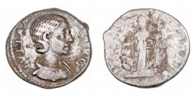 Julia Mamea, madre de A. Severo. Denario. AR. (222-235). R/(IVNO CONSERVATRIX). 2.54g. RIC.343. BC/RC.