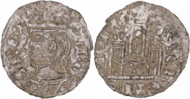 Corona Castellano Leonesa. Alfonso XI. Cornado. VE. Toledo. Con T en la puerta del castillo. 0.76g. AB.341. MBC.