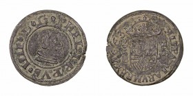 Felipe IV. 16 Maravedís. AE. Cuenca. 1663. 4.35g. Cal.1318. MBC-.