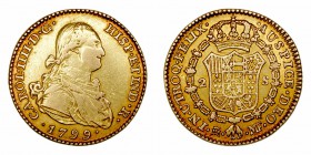 Carlos IV. 2 Escudos. AV. Madrid MF. 1799. 6.68g. Cal.336. MBC/MBC+.