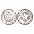 Cuba	. Peso. AR. Lote de 2 monedas. 1932 y 1934. KM.15,2. MBC.