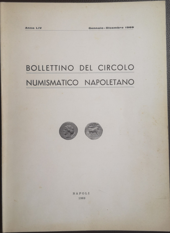 Libri. Bollettino del Circolo Numismatico Napoletano. Napoli 1969. Buone Condizi...