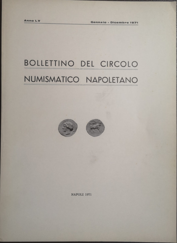 Libri. Bollettino del Circolo Numismatico Napoletano. Napoli 1971. Buone Condizi...