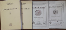 Libri. Lotto di 4 Volumi. Circolo Numismatico Mario Rasile. Quaderni di Studi 2003, 2005. Associazione Culturale Italia Numismatica. Quaderno di Studi...