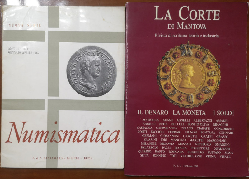 Libri. Lotto di 2 Riviste. Numismatica Anno 3° n°1 1962. Santamaria Editore. La ...