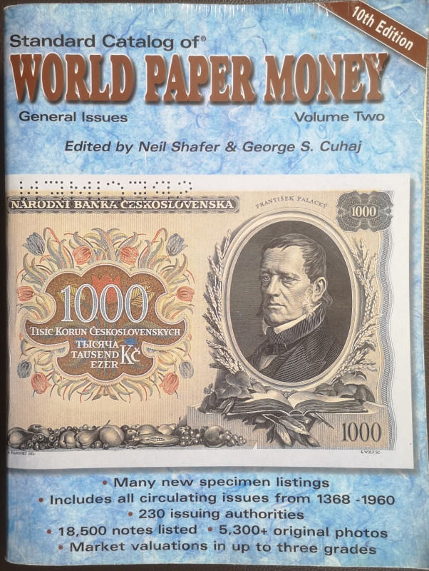 Libri. Standard Catalogue of World Paper Money. Volume 2. General Issue. 10a Edi...