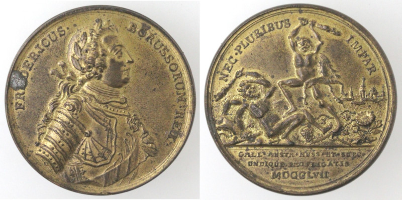 Germania. Brandeburgo, Prussia. Federico II il Grande. 1740-1786. Medaglia 1757....