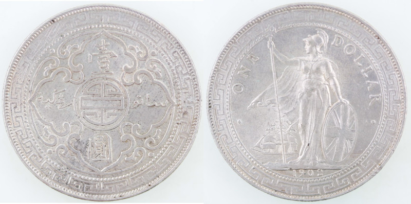 Gran Bretagna. Trade Dollar 1897. Ag. KM# T5. Peso gr. 26,99. Diametro 39 mm. SP...