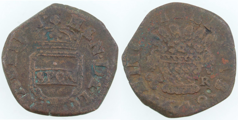 Napoli. Repubblica Napoletana. Grano 1648. Ae.Mag. 4. Peso gr. 4,97. Diametro mm...